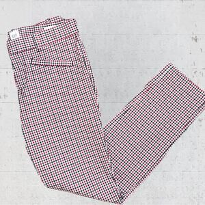 Gap Signature Skinny Ankle Red, White, Blue Plaid Size 4